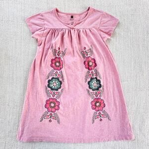 Tea Collection Pink Floral Dress GUC 8